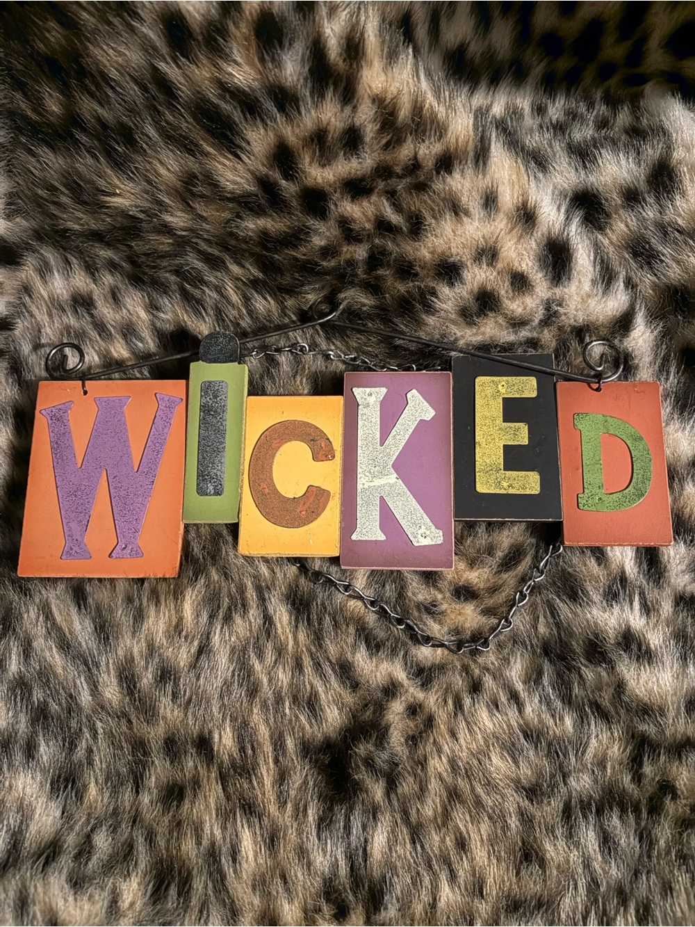 🆕Colorful 'WICKED' Wall Decor Sign